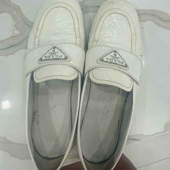 Prada Women’s White Loafers - Picture 4 of 4